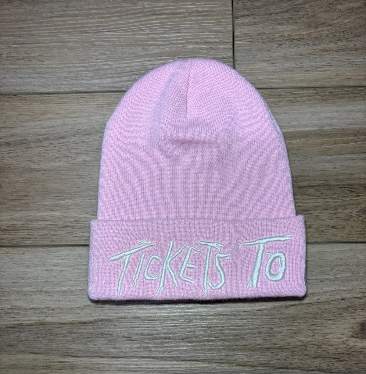 RARE Machine Gun Kelly Tickets To My Downfall Exclusive Pink Beanie Cap