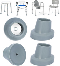 Replacement Feet for Shower Chair Bath Seat 4 Pack 1-1/8 I.D Slope Rubbe