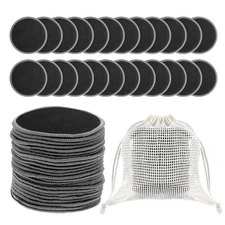 JIEYAO 24Pcs Reusable Makeup Remover Pads for Face, Soft Microfiber Makeup Re...