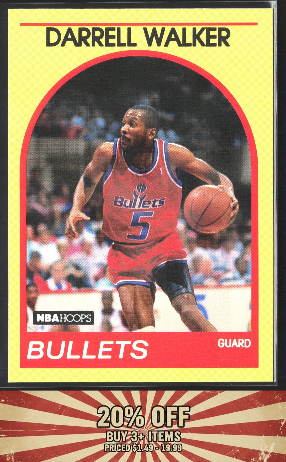 1989-90 Hoops Superstars #98 Darrell Walker Washington Bullets