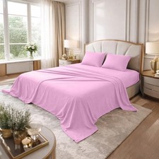 DAN RIVER Full Jersey Sheet Set 100 Cotton T-Shirt Soft Bed Sheets Deep Pocket,