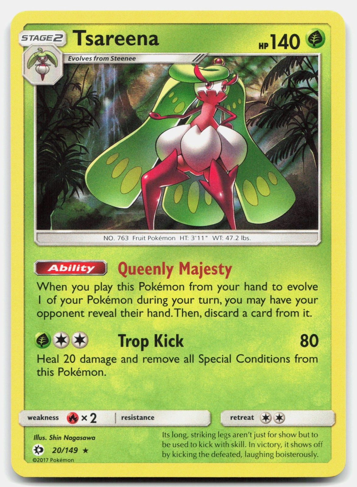 Tsareena Holofoil [SM01 - 20/149] NM - SM Base Set