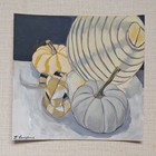 Original Still Life  Painting Pumpkins Autumn Laura Langford Signed 2024 — photo 1