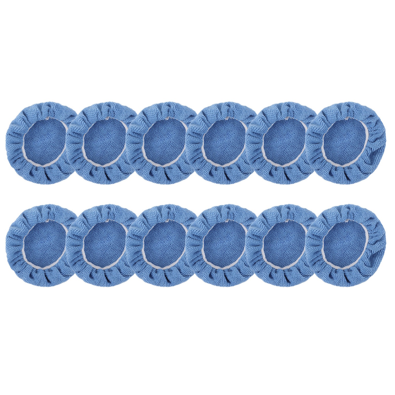 Buffing Pad Bonnets Set 5-5.7in Strong Adsorption Soft Car Polishing Bonnets