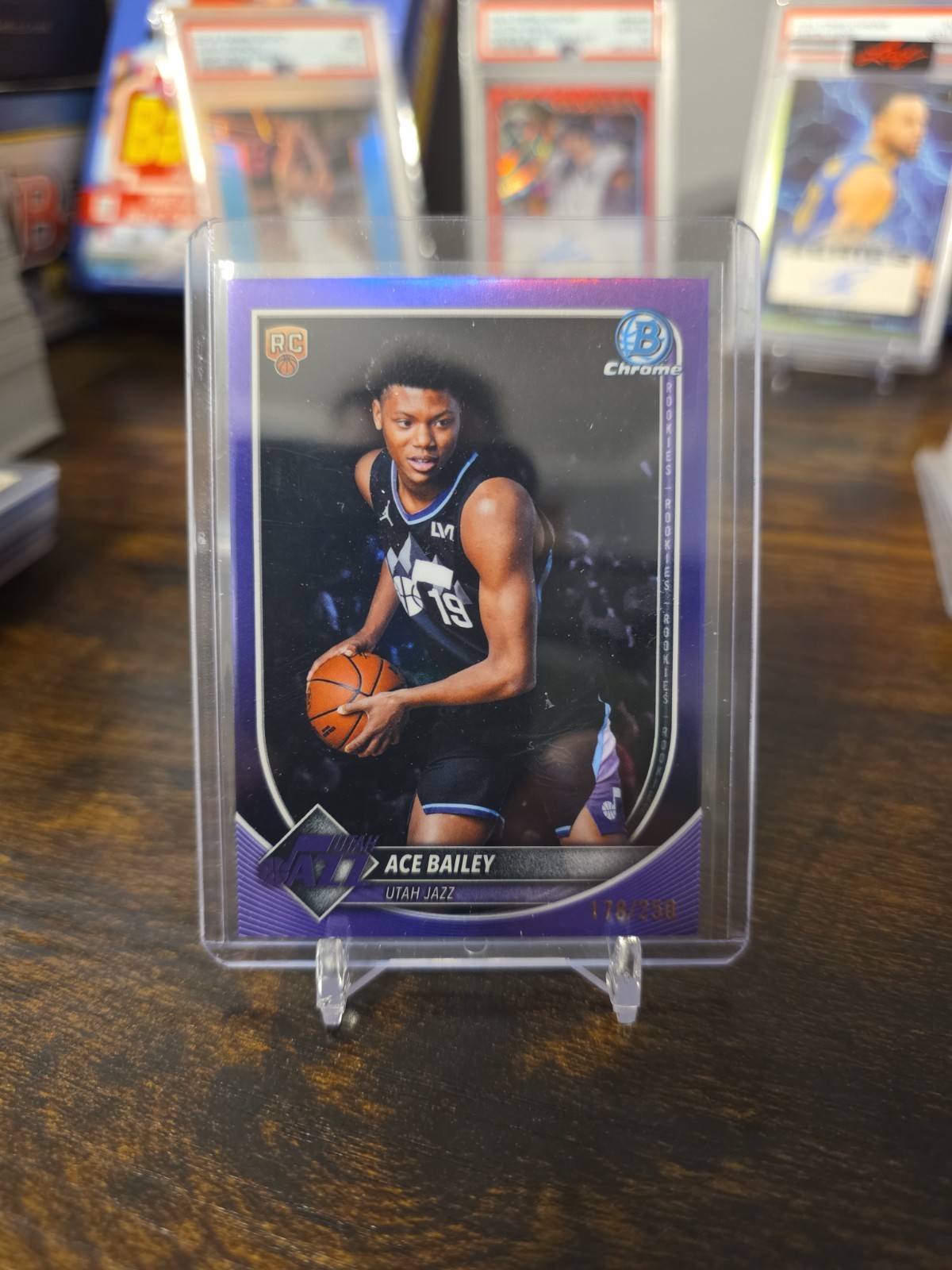 2025-26 Bowman Chrome - Ace Bailey #BCV-5 Purple Refractor /250 (RC)