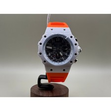 Invicta Vaulthan Racing Orange White Men s Watch 44mm New In Box