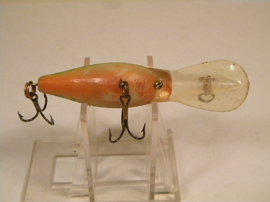 Vintage Rebel Deep Wee R Green Crawfish rattle crankbait lure