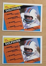 2 Mark Duper 1984 Topps Football Rookie Cards #116, Miam Dolphins Legend