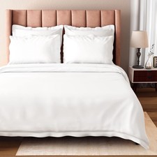 100 Organic Cotton Full/Queen Duvet Cover Set, 3-Piece, 300 Thread Count