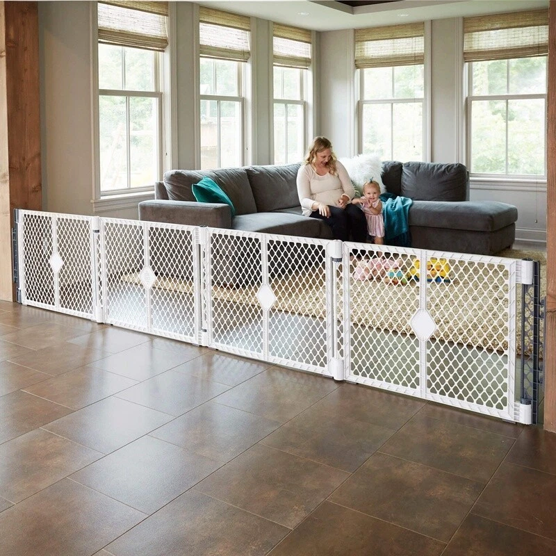 Superyard Wall Mount Kit Indoor Outdoor Safety Gate Extension 6 Panel Play Yard