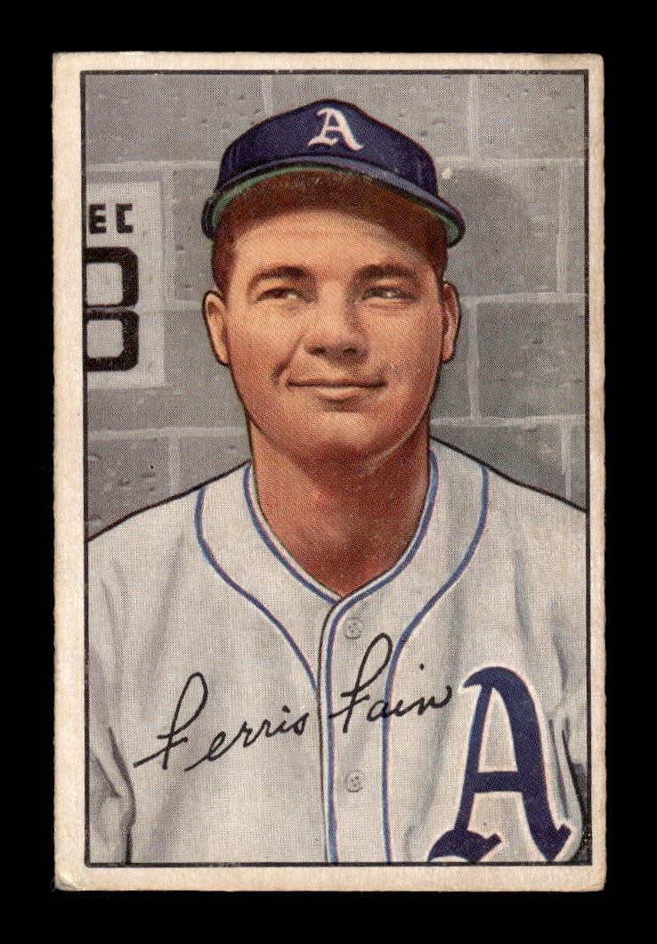 Ferris Fain #154 Baseball Cards 1952 Bowman trading card — raw and PSA graded price guide