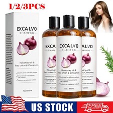 EXCALVO Shampoo,Natural Formula Hair Growth Shampoo with Rosemary Oil, Red Onion