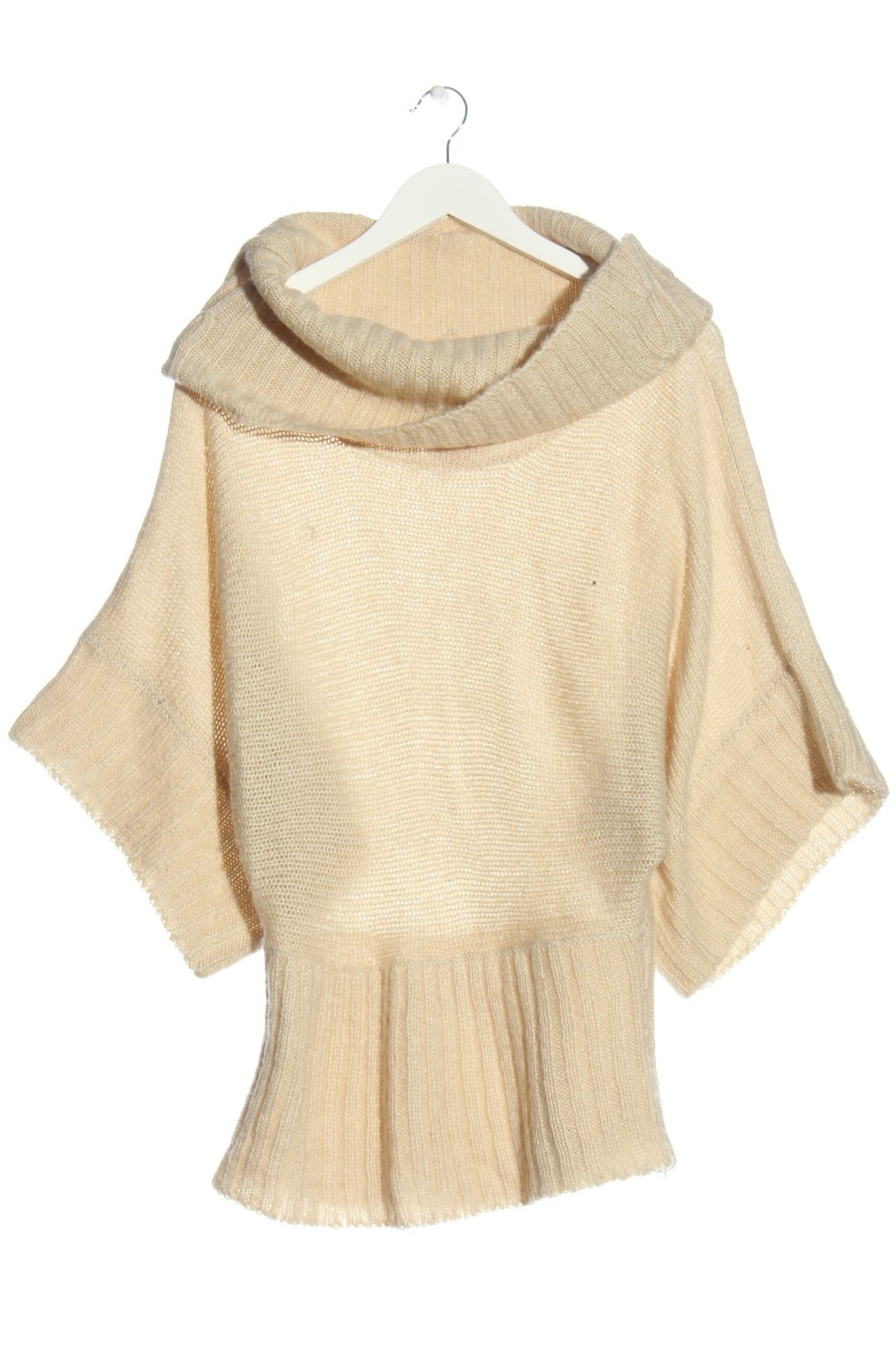 HAVANA Rollkragenpullover Damen Pullover Gr. DE 38 creme Casual-Look