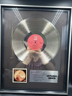 1981 The Cars Shake It Up 1Million Sales Record. Award Shulman Elektra Framed.ML