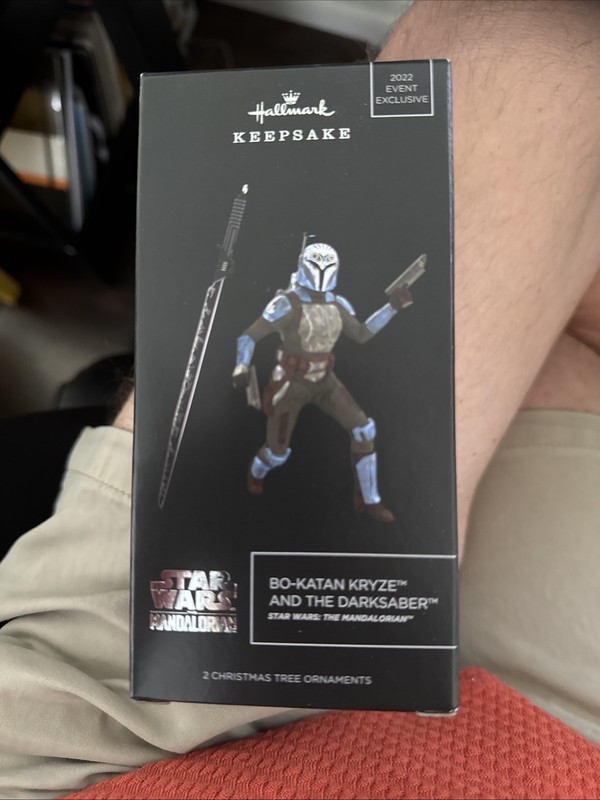 2022 Exclusive Star Wars Hallmark Ornament Bo Katan Darksaber Limited To 2500