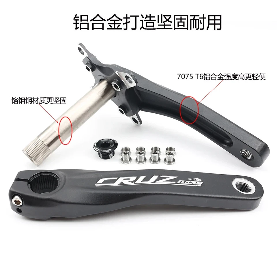 Juego de bielas de bicicleta 104BCD MTB 170mm175mm 32T 34T 36T 38T plato Foto 3 de 4