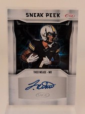 THEO WEASE 2024 SAGE SNEAK PEAK ROOKIE CARD RC AUTO #SPA-TW Missouri. rookie card picture