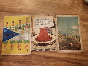 Vintage Antique 1924 1930s Jello Cookbook Pamphlets Ephemera Lot Of 3