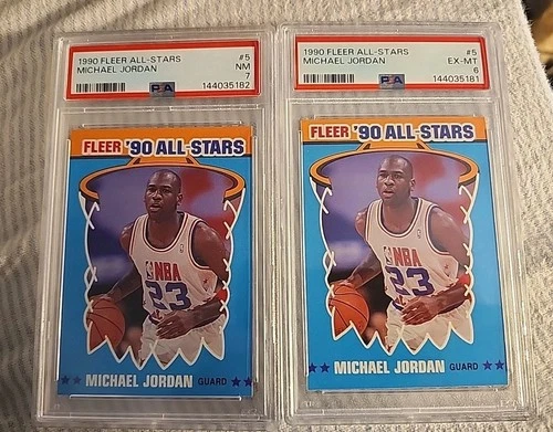 1990 Fleer Jordan PSA 6