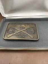 NRA Whittington Center Belt Buckle Shooting For Our Future Vintage Metal Guns