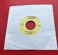 ANN PERRY That's The Way He Is USA 7" repress vinyl single Theoda 884 45 record