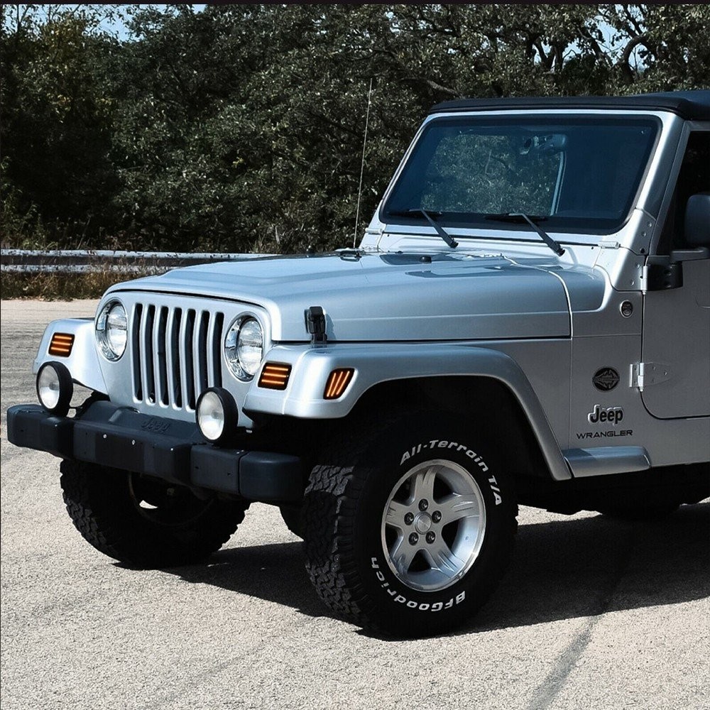 Fender Side Marker Lights Bumper Turn Signal Lamp For 97-06 Jeep Wrangler TJ EXV thumbnail 14