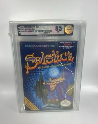 Solstice: The Quest for the Staff of Demnos (Nintendo NES) VGA 85+ MINT BOX!