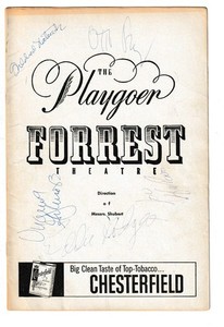 Henry Fonda, "Critic's Choice" Playgoer, Tryout 1960, cast signed