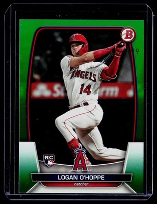 2023 Bowman #39 Logan O'Hoppe Green 99/99