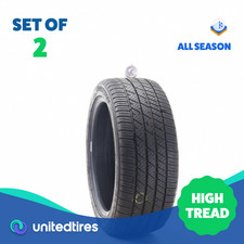 Set Of 2 Used 22545r17 Bridgestone Potenza Re980as 94w - 8.532