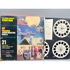 Vtg GAF Talking View Master Reels The Night Before Christmas 21 Pictures Sound