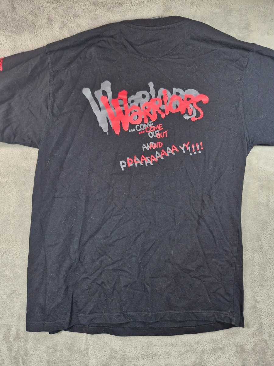 Vintage Johnny Blaze T-shirt Men XL The Warriors Black Streetwear