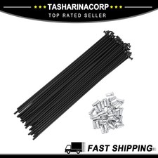 36Set 12G Bicycle Spokes 215mm Bike Wheel Spokes 45 Steel Black
