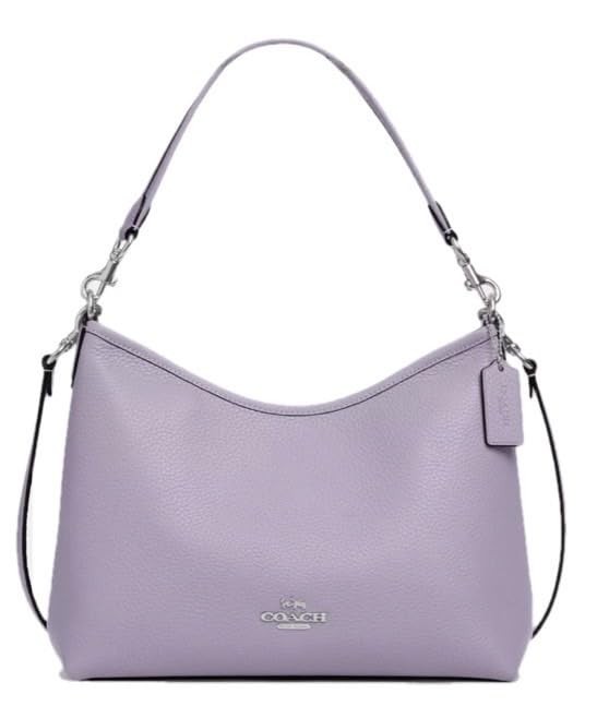 [Coach] Leather Laurel Shoulder Bag for Women [Outlet Item] [Brand] Lilac