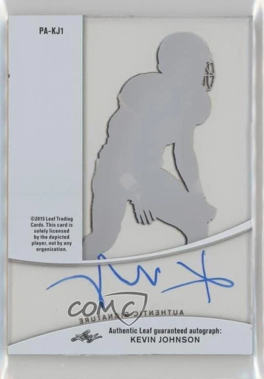 2015 Leaf Trinity Pure Auto Kevin Johnson #PA-KJ1 Rookie Auto RC - Image 2 of 2