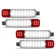 4pc LED Interior Door Panel Light Lamp White Clear Lens for Chevy Silverado GMC