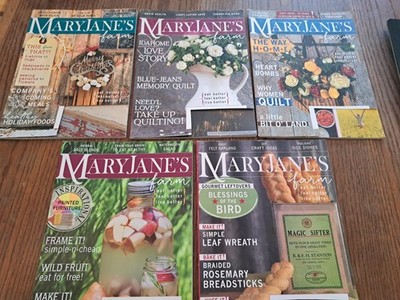 Mary Janes Farm Lot 5 Magazines 2023 DIY Quilting Baking Farming MaryJanes horse