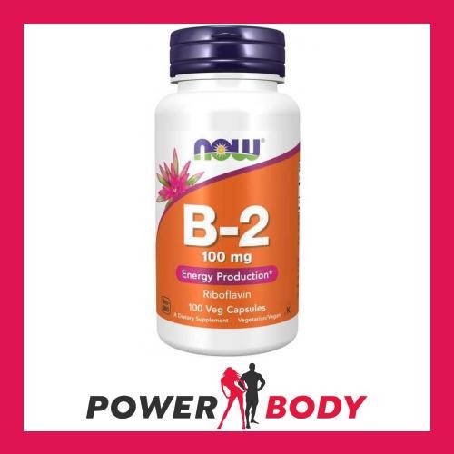 NOW Foods - Vitamin B-2 Riboflavin, 100mg - 100 vcaps