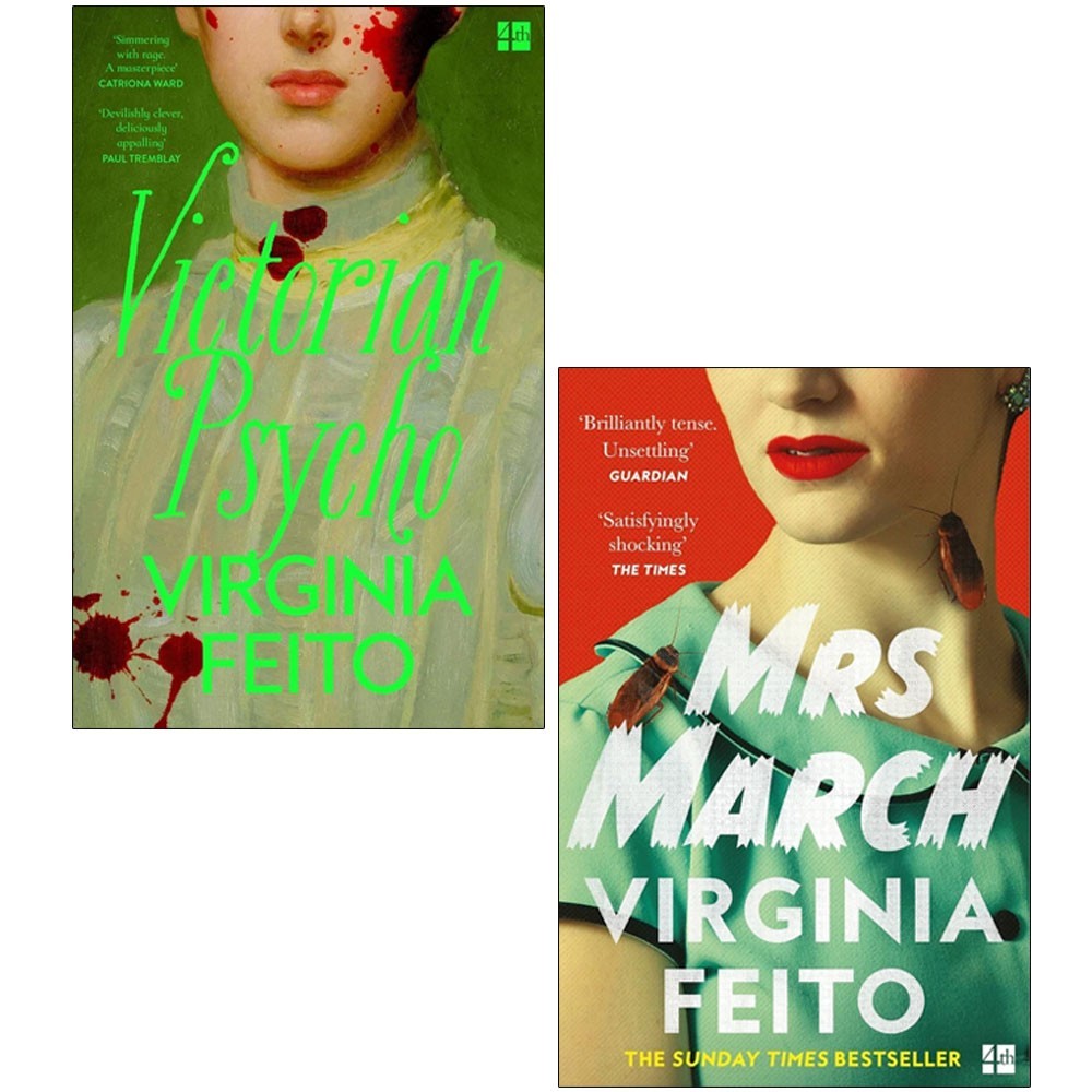 Virginia Feito 2 Books Collection Set Mrs March, Victorian Psycho Paperback