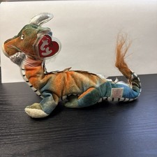 2000 TY Beanie Baby Chinese Zodiac Collection Dragon Plush Toy 11" A2