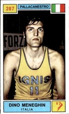 1969 Panini Sports Champions Figure # 287 Dino Meneghin Italy