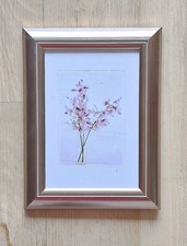 Bilderrahmen Holz, Antik-Silber, Glas 10x15 cm, 4 Stück, neu