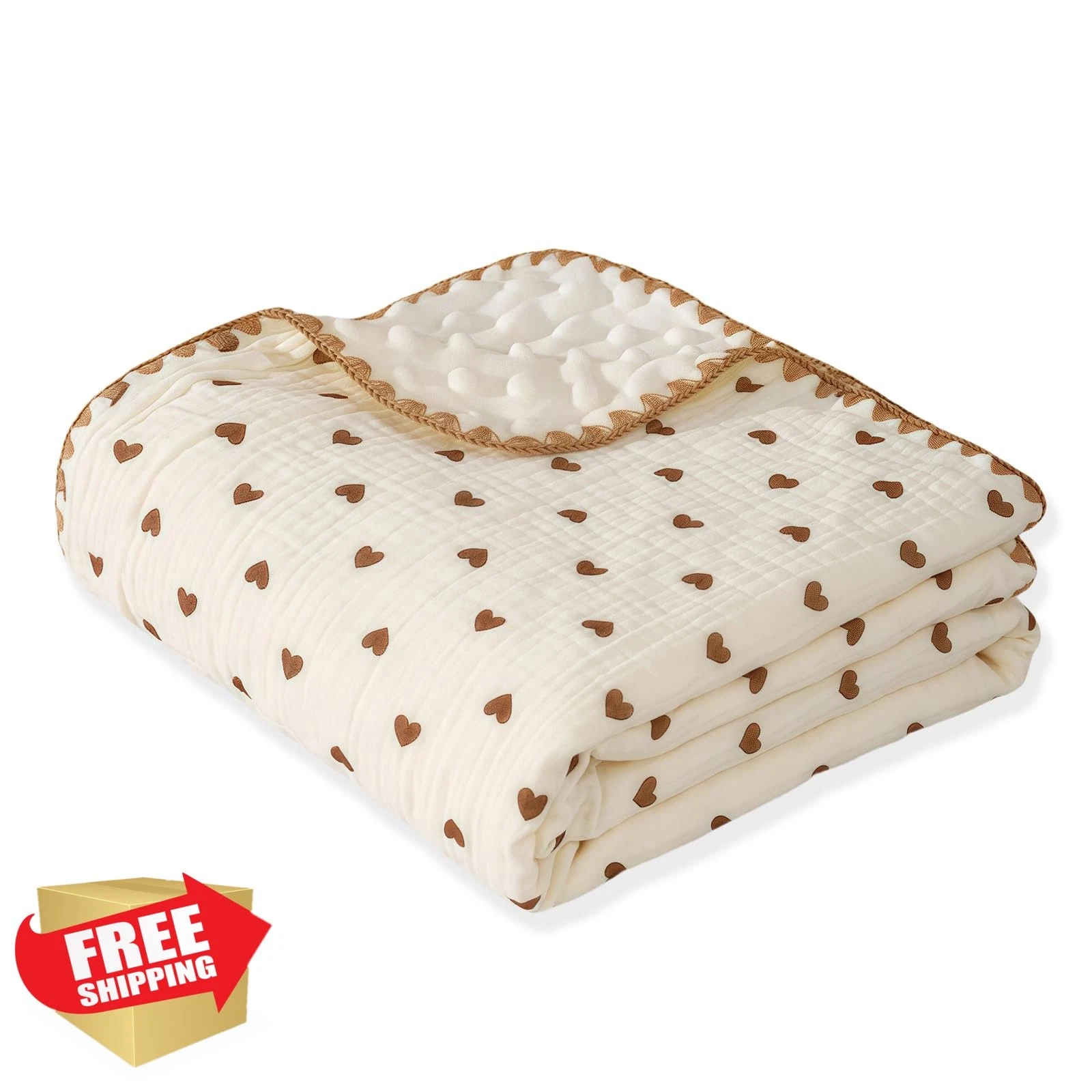 SEVDO Loving Muslin Baby Blanket