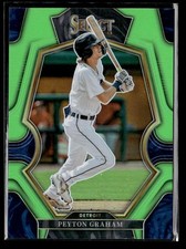 Peyton Graham #'d /75 - 2023 Panini Select Neon Green Prizm SP #123 Tigers