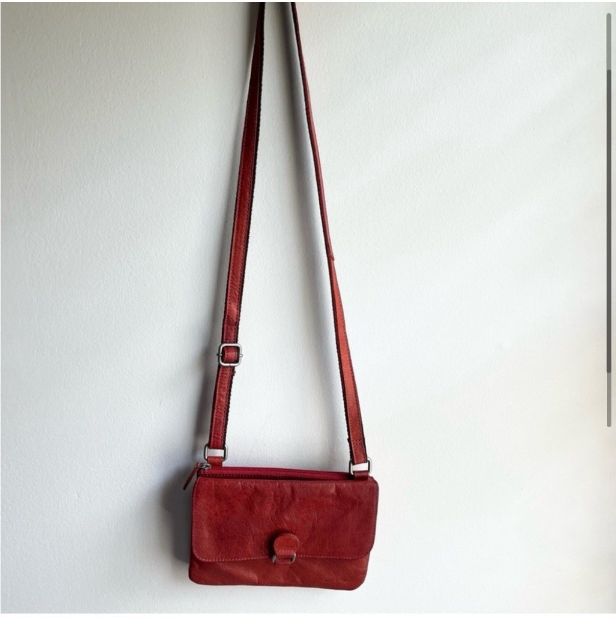 Jack Georges Rust Red Orange Adjustable Strap Cro… - image 2