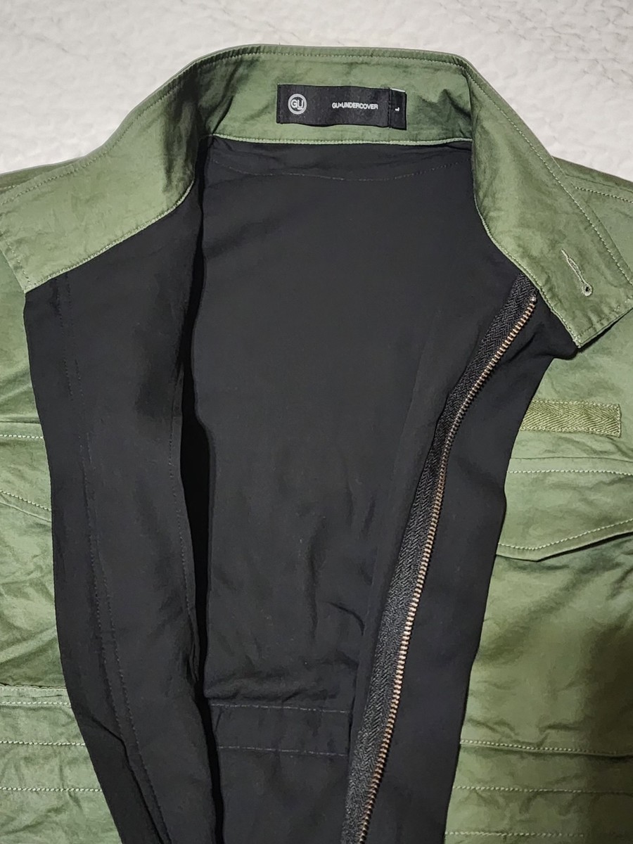 GU UNDERCOVER MILITARY green Light Jacket sz. Large View 5