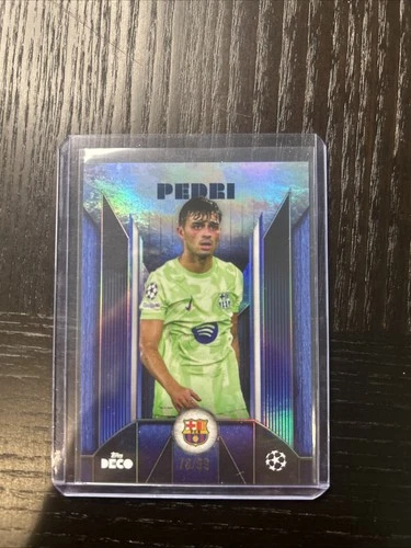 2025-26 Topps Deco Uefa Club Competitions - Current Stars Pedri Blue /99