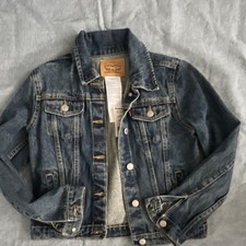 Levi Strauss  Co. Boys or Girls Denim Basic Jacket Medium Blue Button Size L