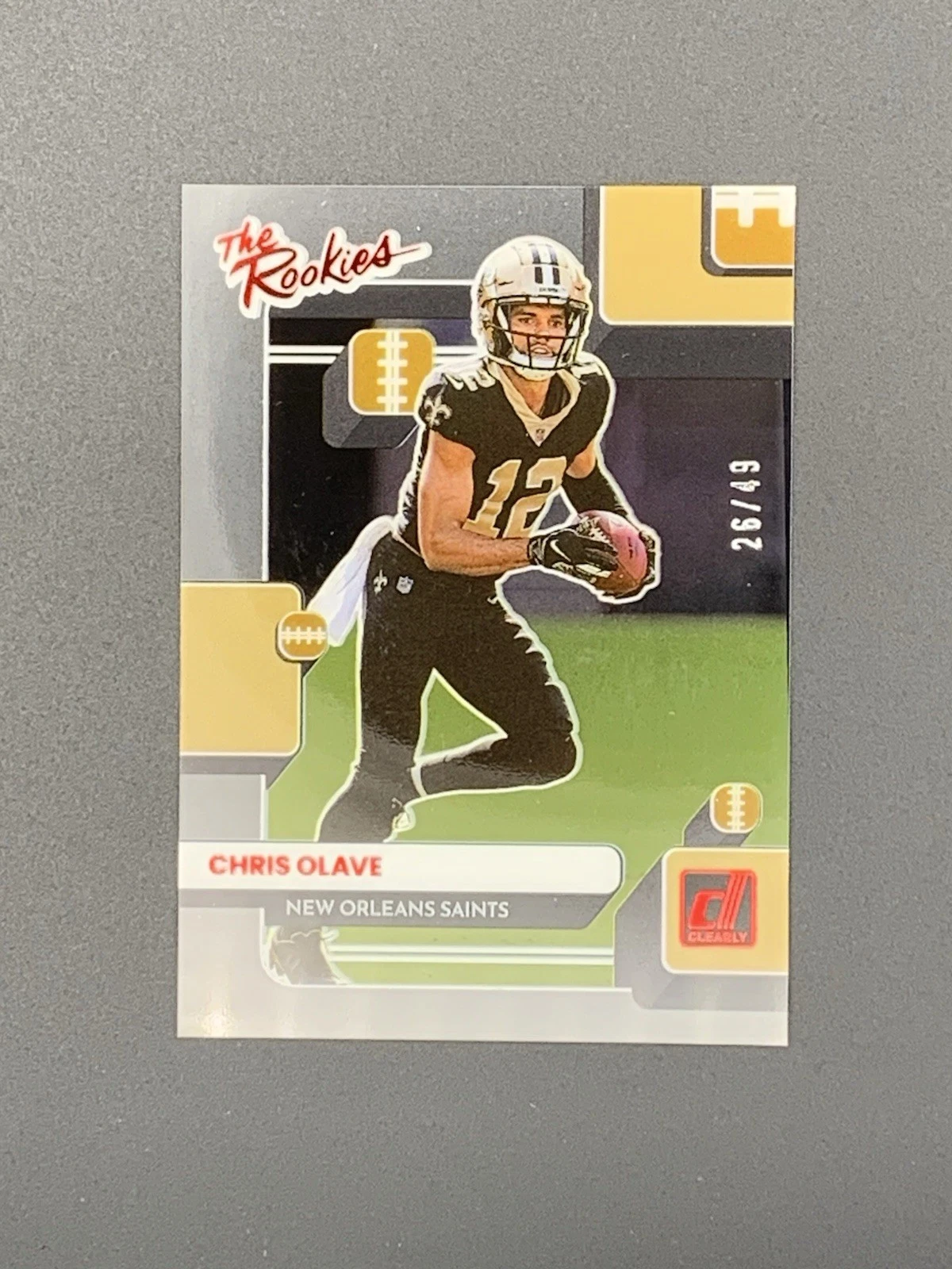 Chris Olave Panini Clearly Donruss the Rookies #TR6 Red