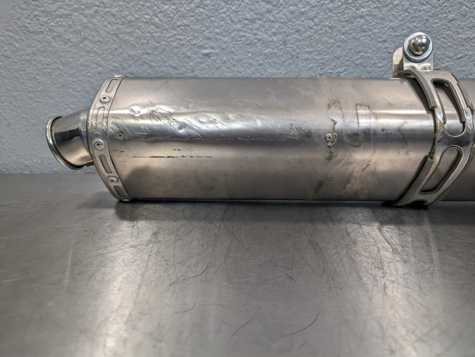 Silenciador de tubo de escape Yamaha YZF R6 YZFR6 1999-02 OEM SILENCIADOR DE LATA DESLIZABLE Foto 3 de 4